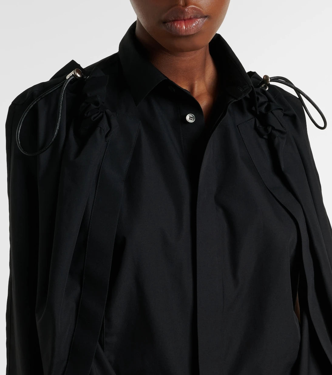Sacai - Gathered shirt