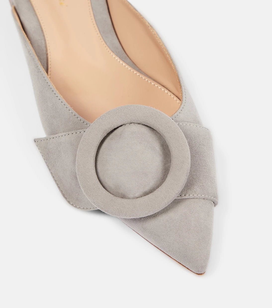 Gianvito Rossi - Suede ballet flats