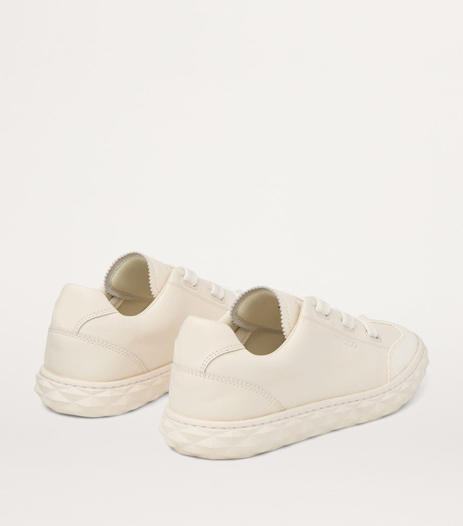 Jimmy Choo White Diamond Light Flex Leather Sneakers