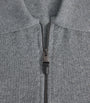 Canali Wool-Blend Zip-Up Polo Shirt