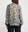 Veronica Beard Multi Silk Floral Linds Blouse