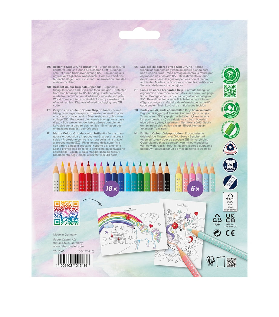 Faber-Castell Colour Grip Unicorn Pencil Case