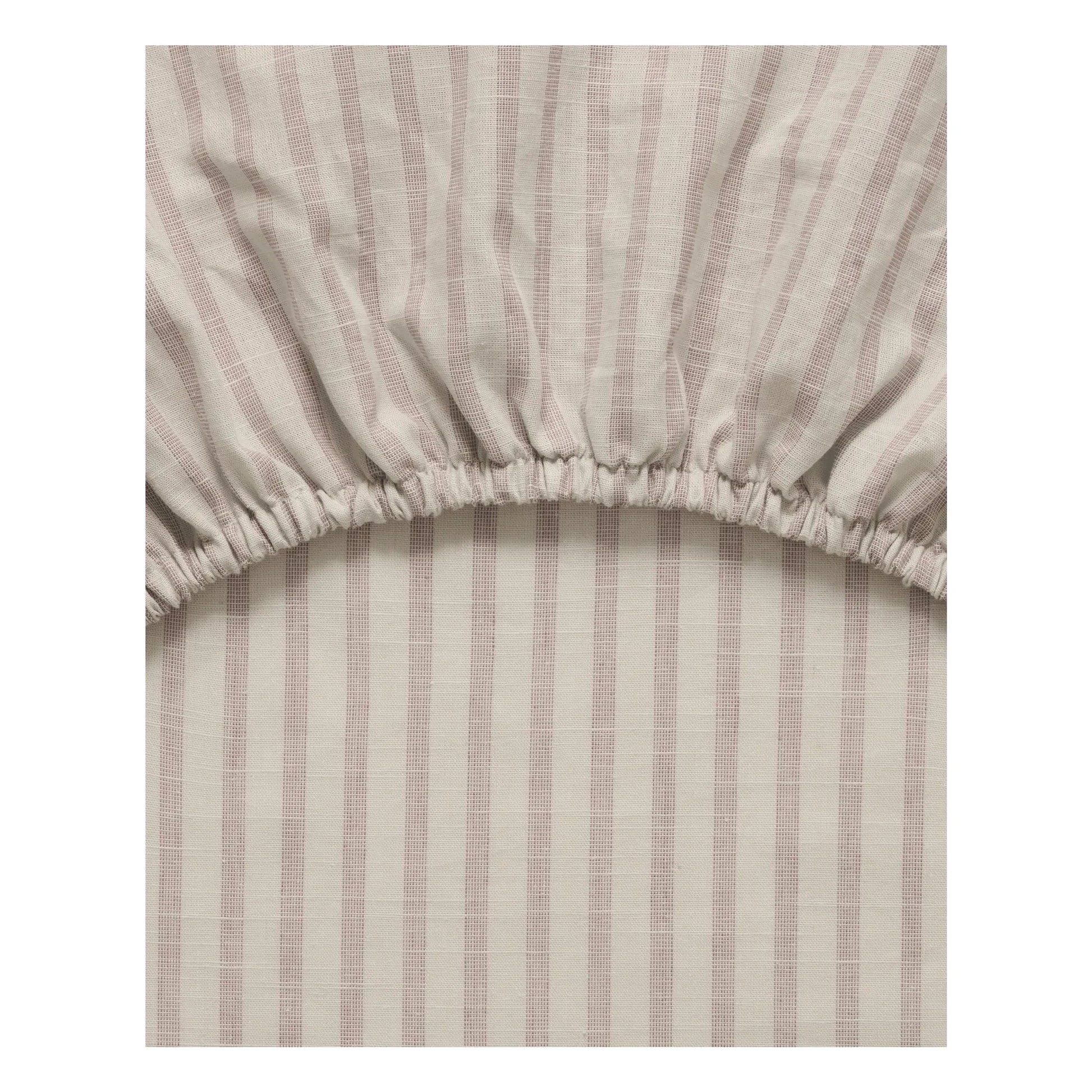 garbo&friends - Stripe fitted sheet | Beige