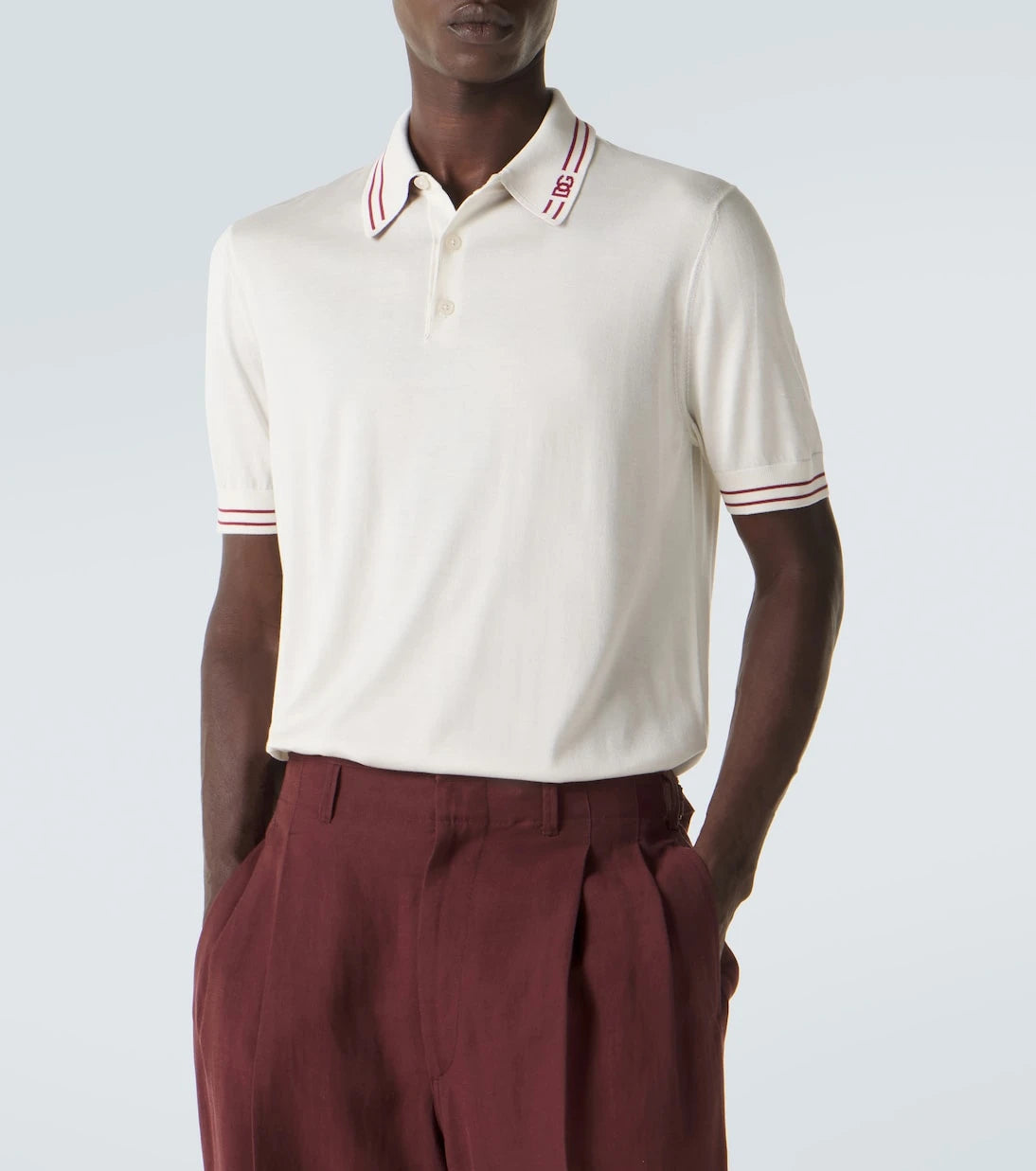 Dolce&Gabbana - DG silk polo shirt