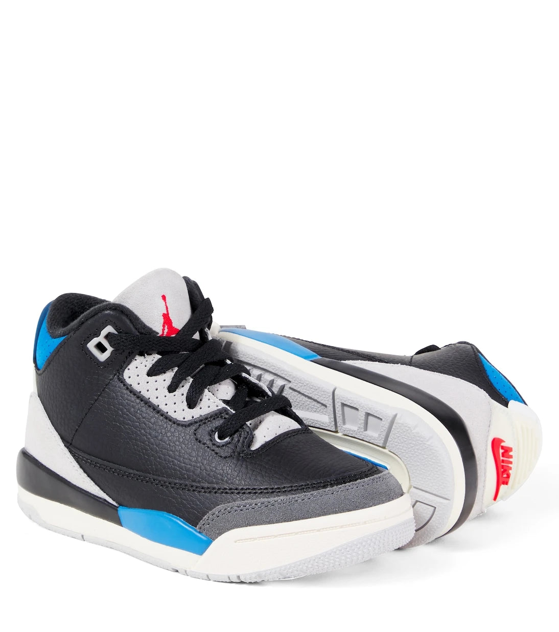 Nike Kids - Jordan Retro 3 OG leather sneakers