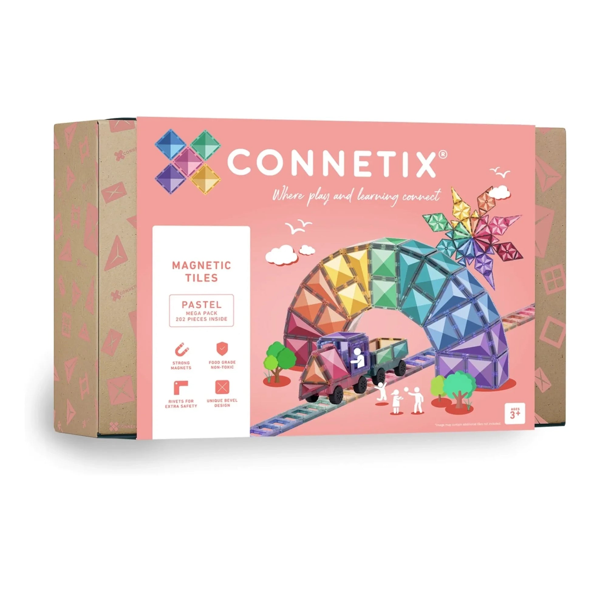 Connetix - Mega pack - 202 pieces | Pastel