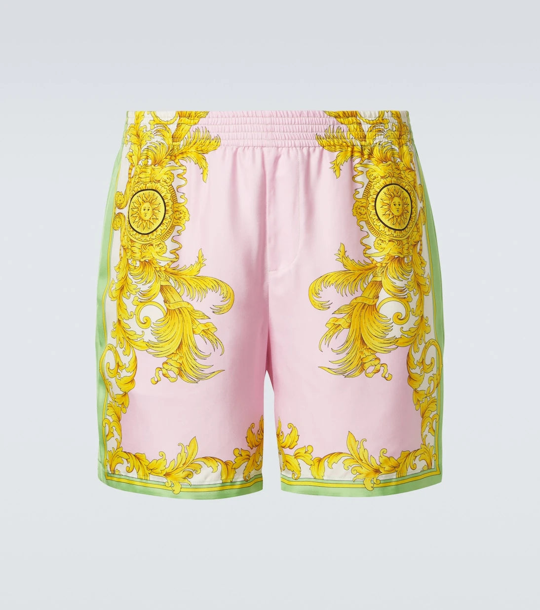 Versace - Printed silk shorts