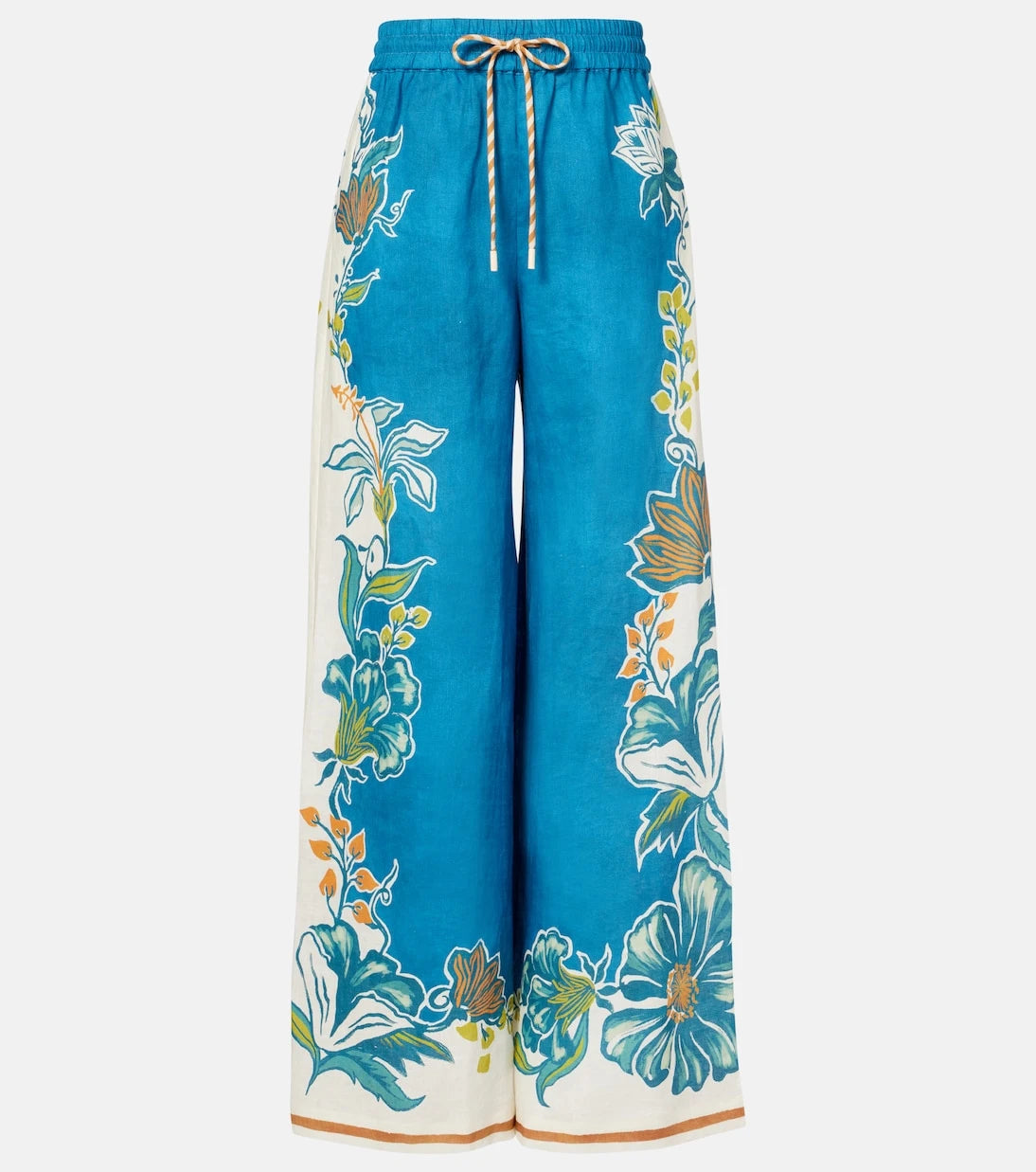 Alémais - Luda floral linen palazzo pants