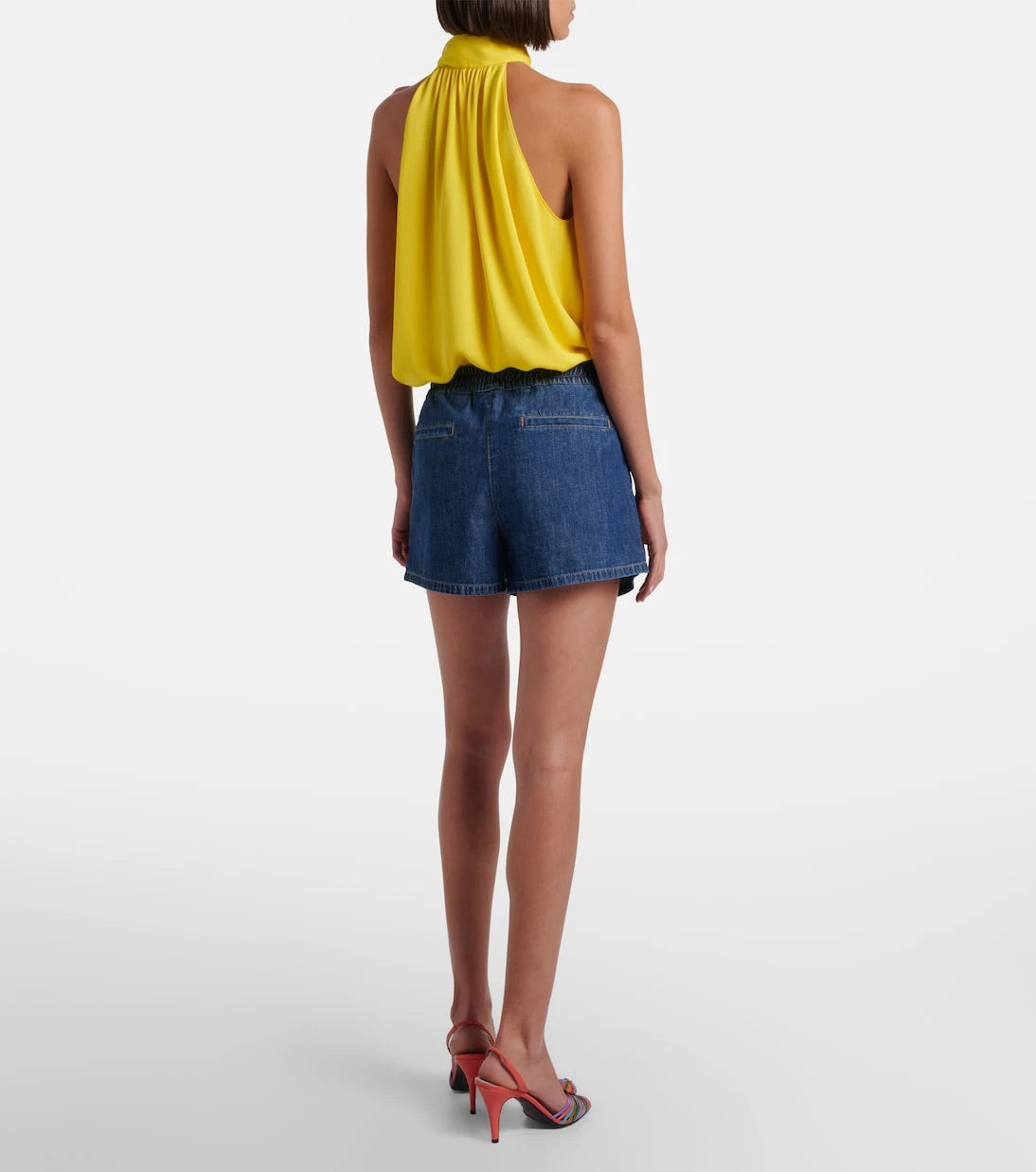 Valentino - VGold denim shorts