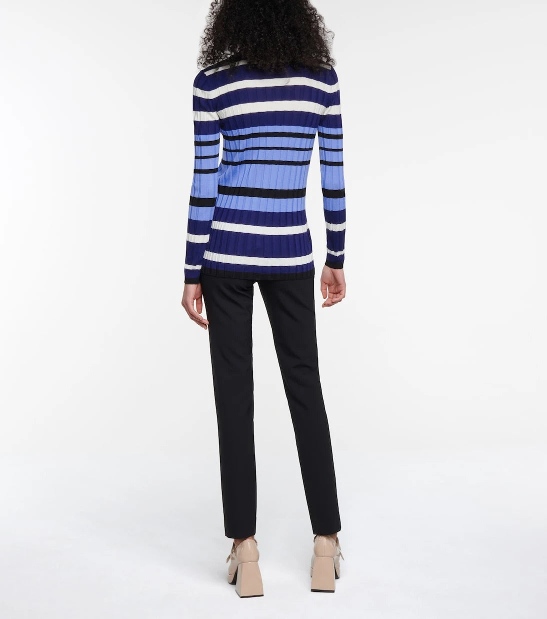 Marni - Striped ribbed-knit wool cardigan