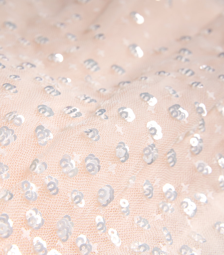 Needle & Thread Pink Tulle Dappled Sequin Dress (3-10 Years)