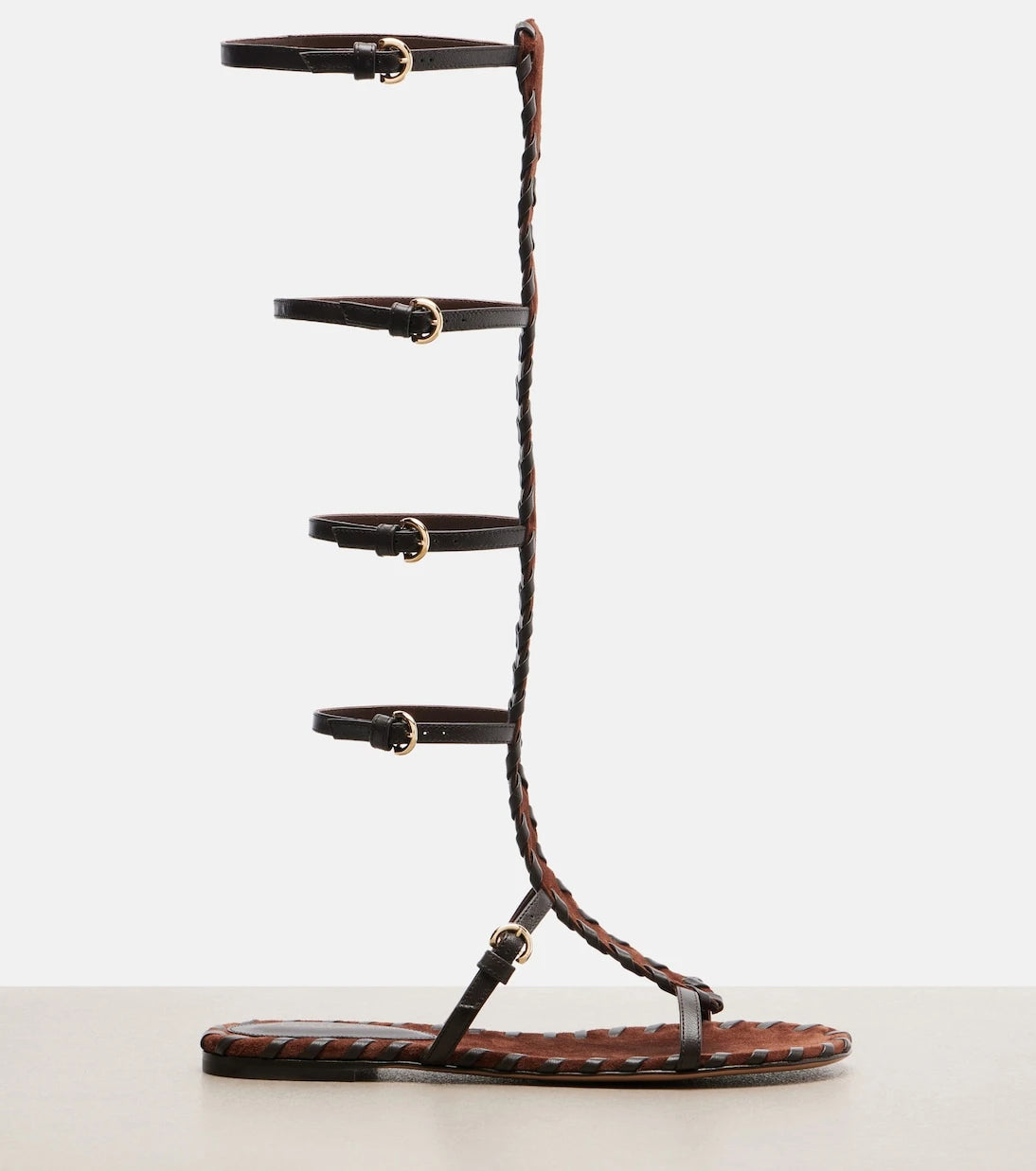 Gianvito Rossi - Zaira suede and leather gladiator sandals