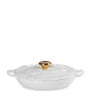 Cast Iron Petal Shallow Casserole Dish (26cm)