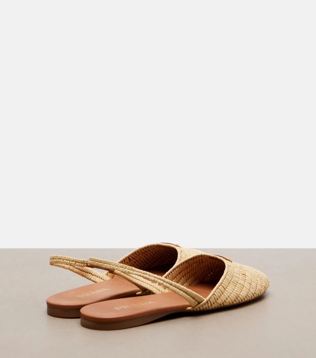 Prada - Crochet slingback flats