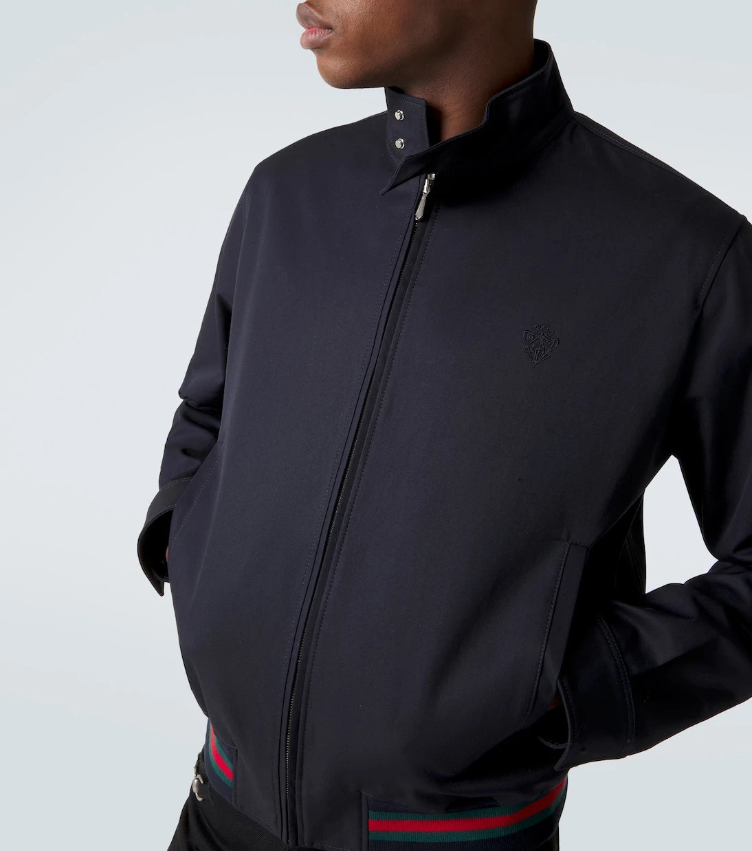 Gucci - Web Stripe cotton twill jacket