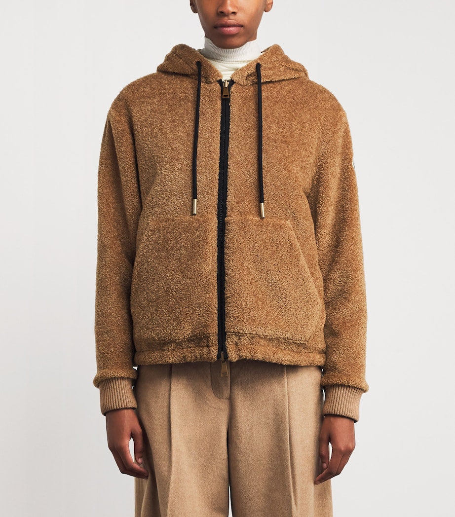 Moncler Yellow Reversible Teddy Padded Hoodie