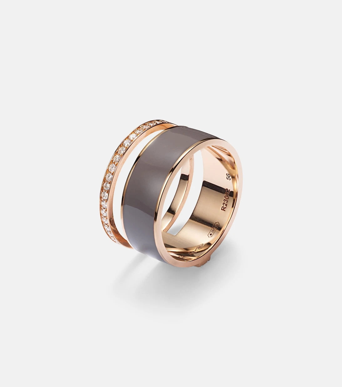 Repossi - Berbere Chromatic 18kt rose gold ring with diamonds