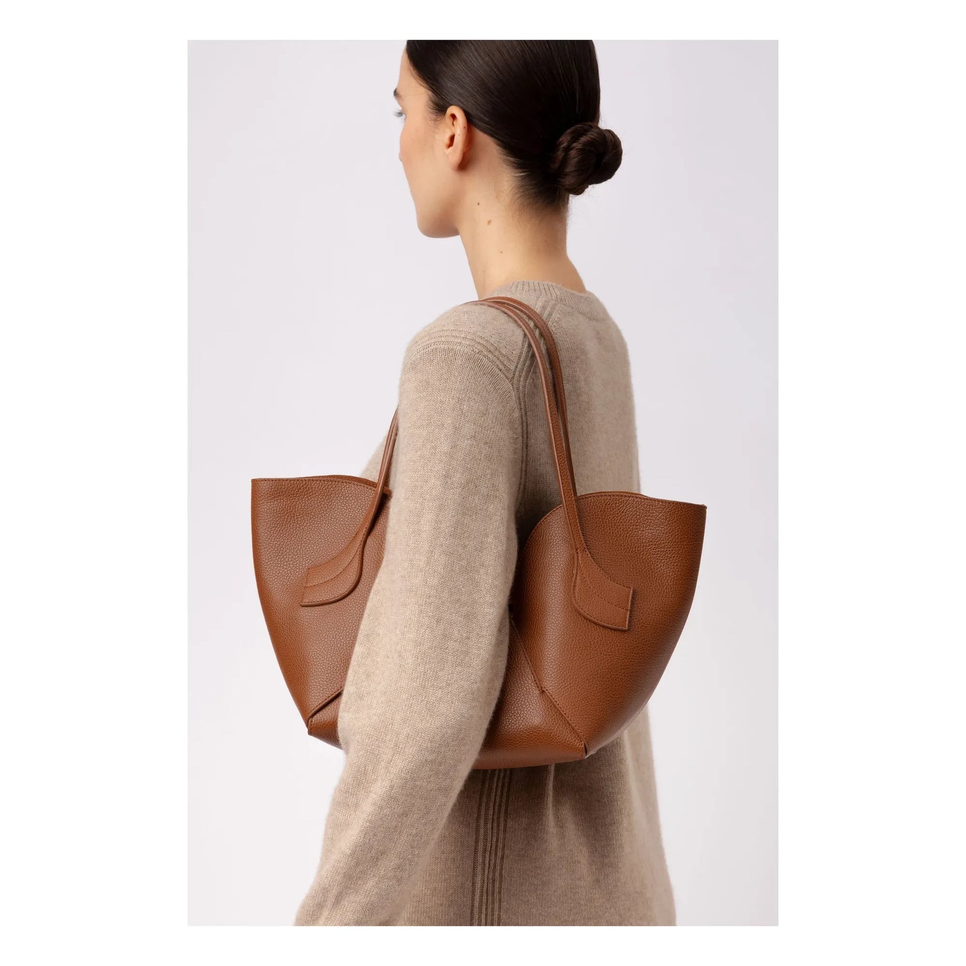 Hereu - Sepal S bag Grainy leather | Caramel