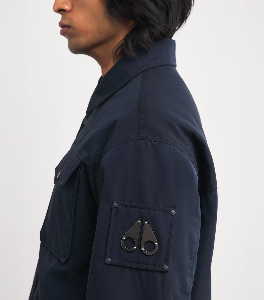 Navy Logo Bunny Shacket
