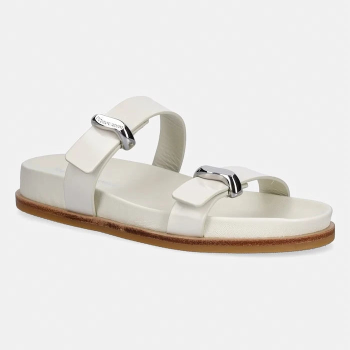 Emporio Armani чехли дамски кожени