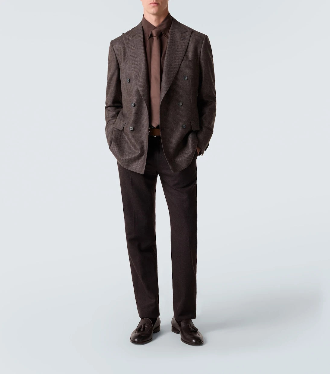 Brioni - Prince of Wales check wool blazer