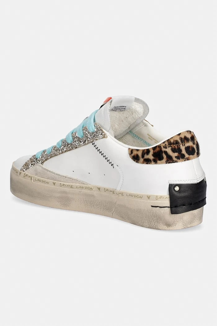 Кожени маратонки Crime London DISTRESSED PLATFORM