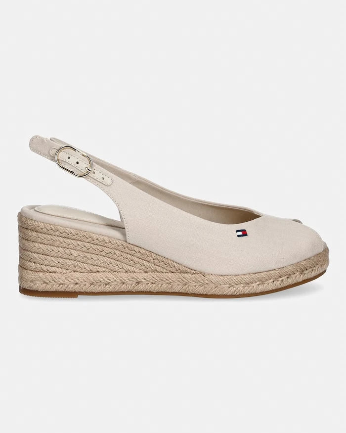 Tommy Hilfiger Kadın Mid Wedge Espad Slingback Platform Sandalet