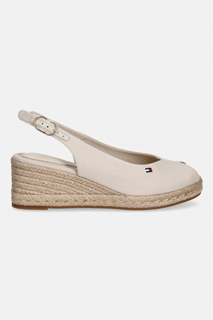 Tommy Hilfiger Kadın Mid Wedge Espad Slingback Platform Sandalet