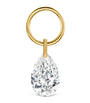 Diamond Pear Floating Charm (4mm)