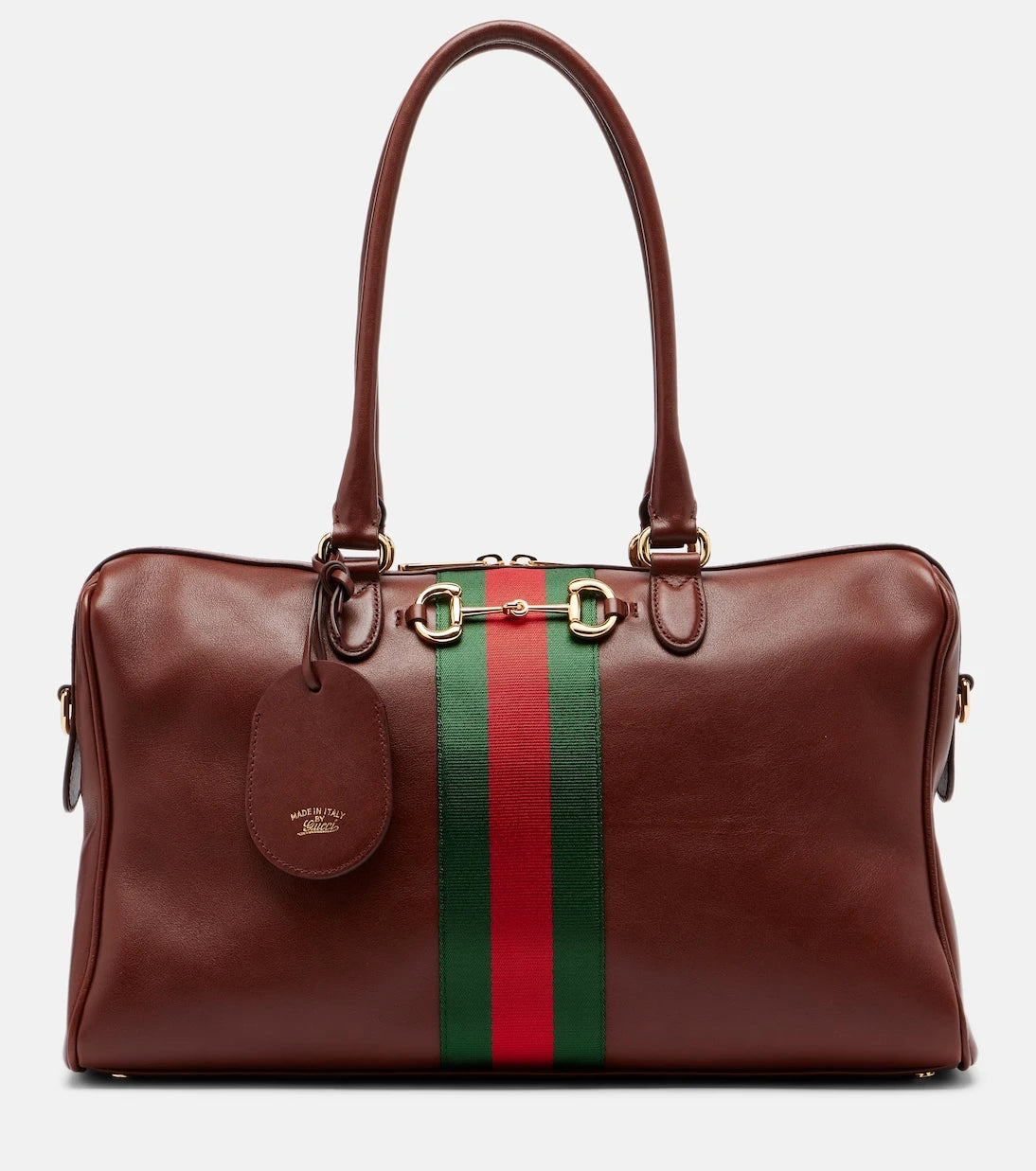 Gucci - Borsetto Large leather bowling bag