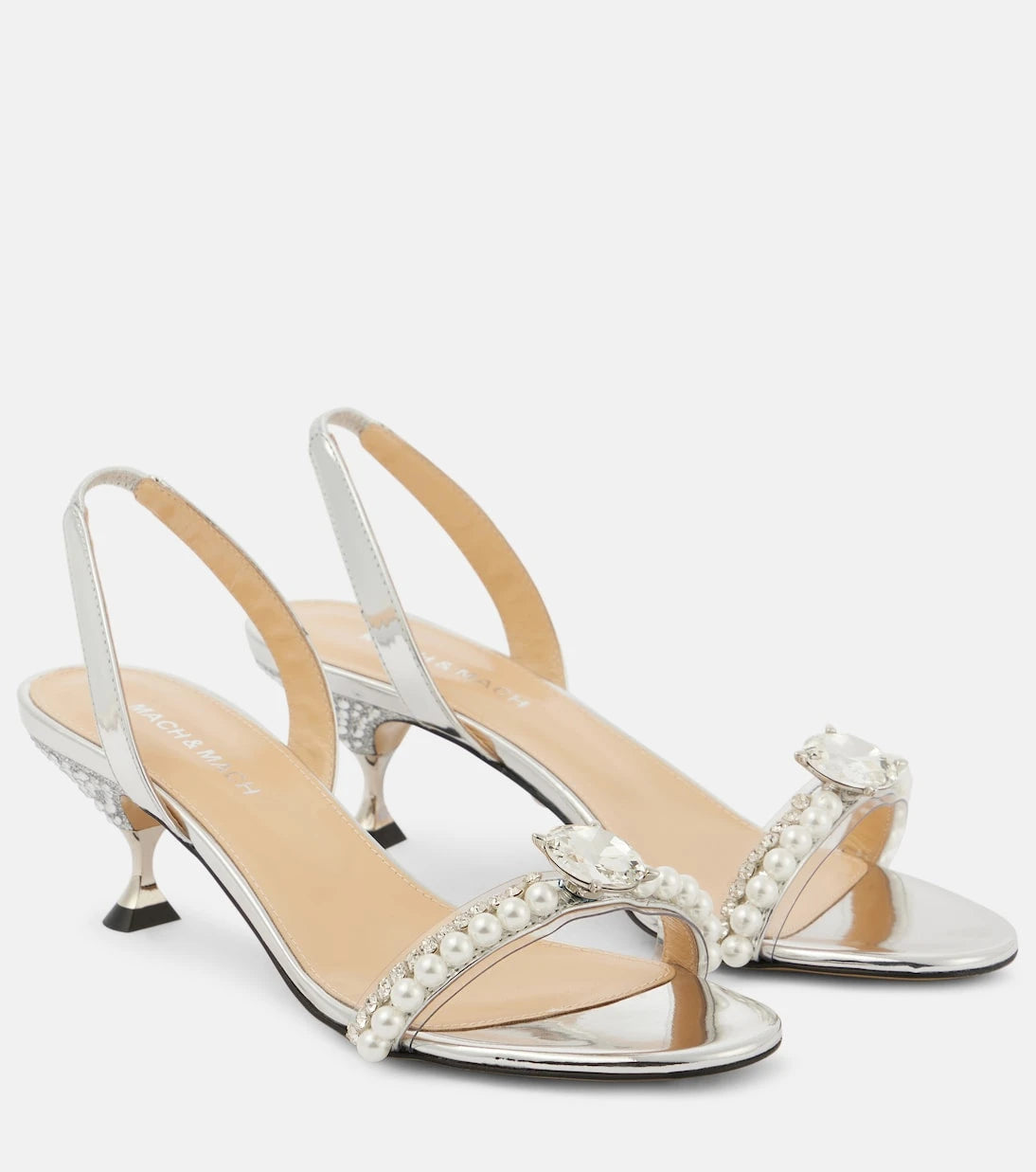 Mach & Mach - Diamond Of Elizabeth 55 leather sandals