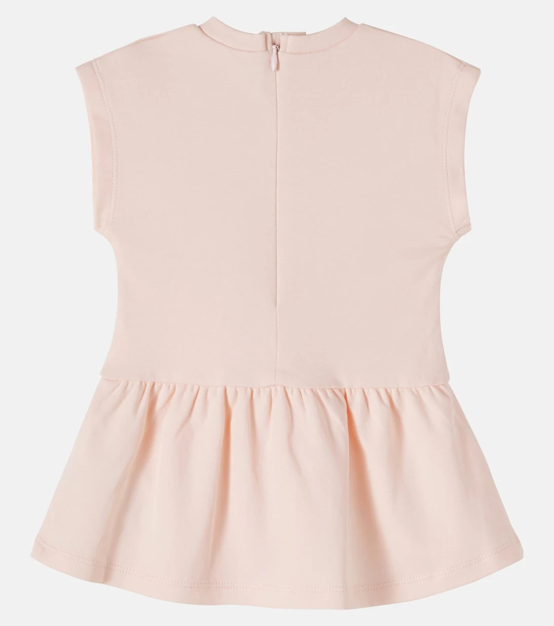Chloé Kids - Logo-embroidered cotton jersey dress