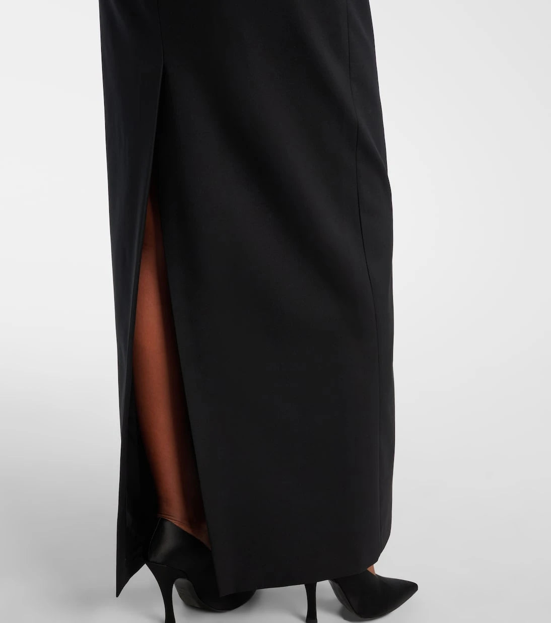 Nina Ricci - Cutout virgin wool corset gown