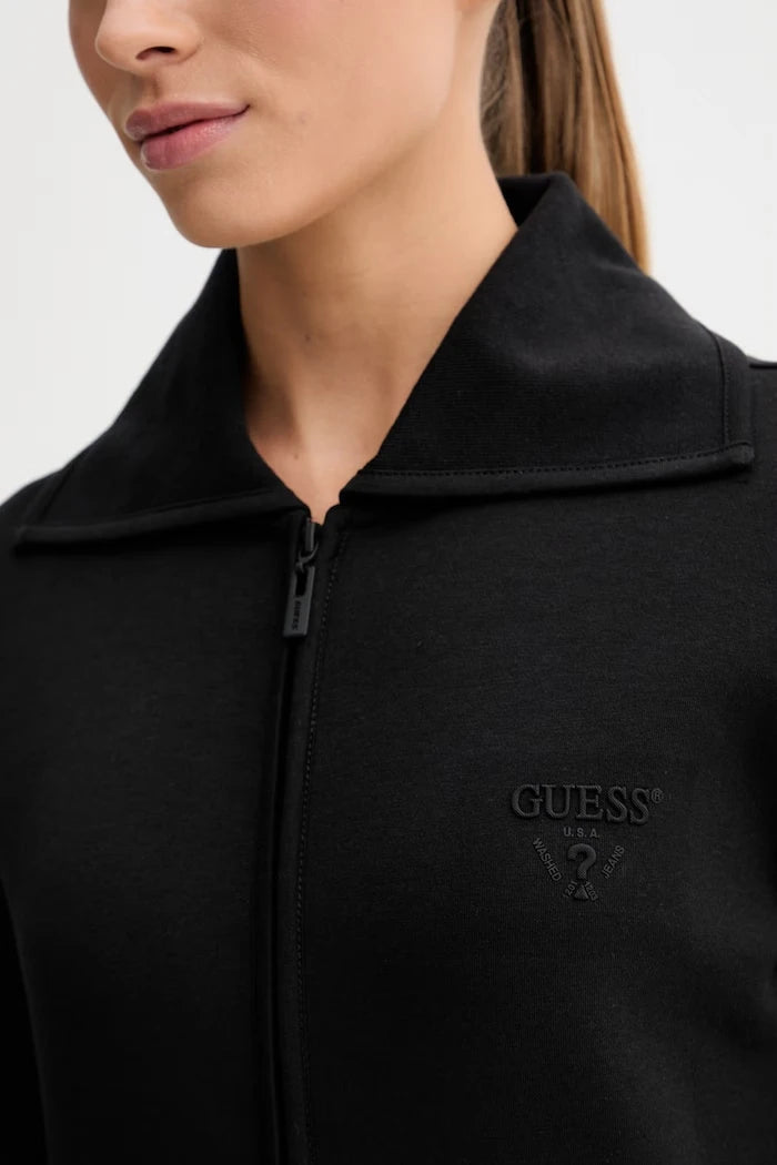 Guess fermuarlı kadın pamuklu bluz HABI