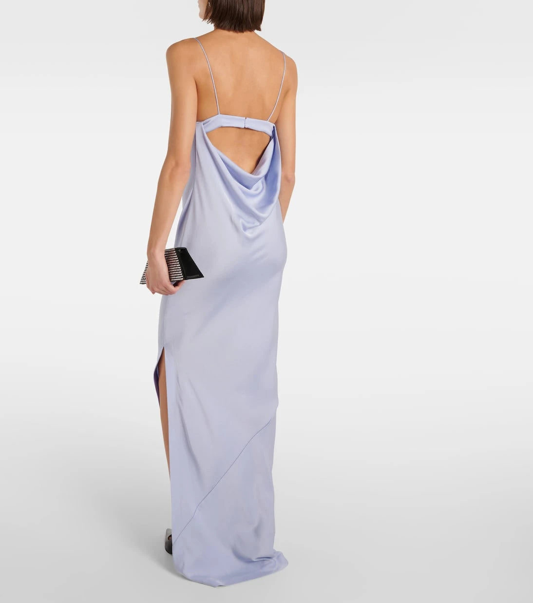 Alex Perry - Cutout draped satin crêpe gown