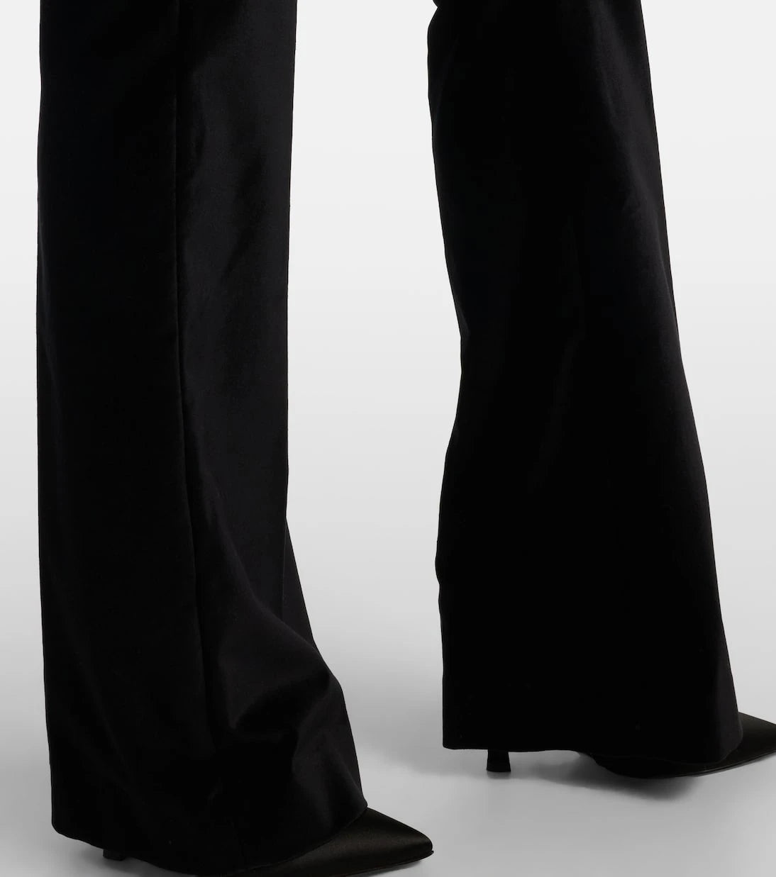 Tove - Roux cotton-blend velvet flared pants