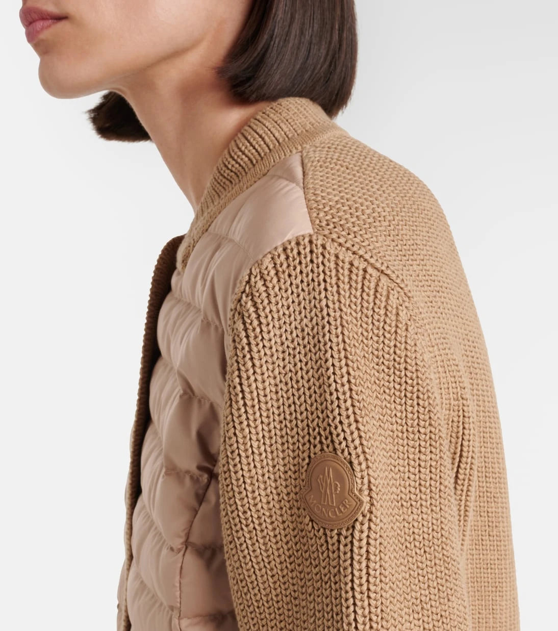 Moncler - Down-paneled cotton cardigan