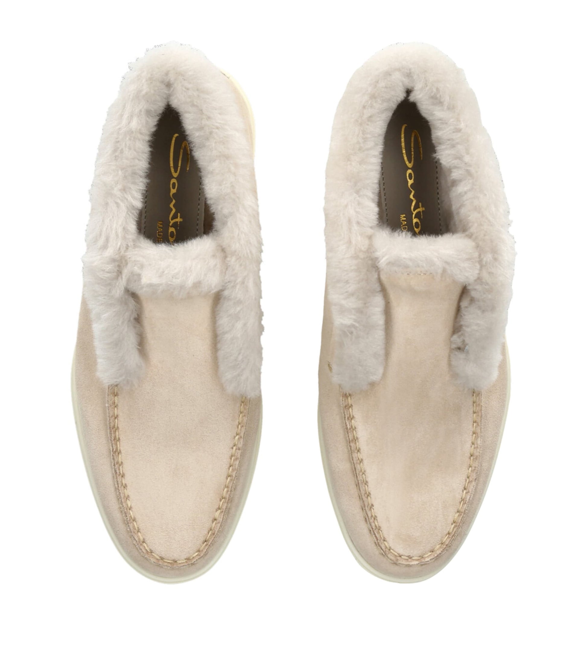 Beige Suede Fortune Ankle Boots