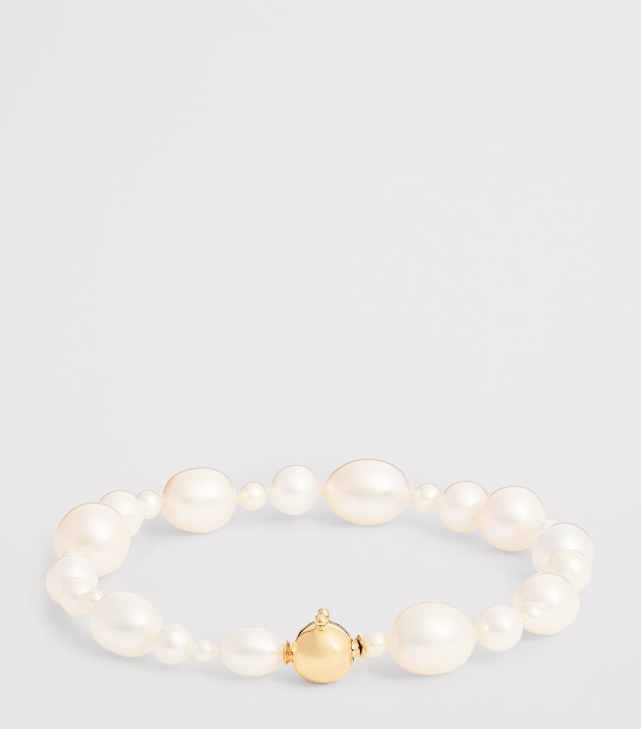 Yellow Gold and Pearl Peggy Bracelet
