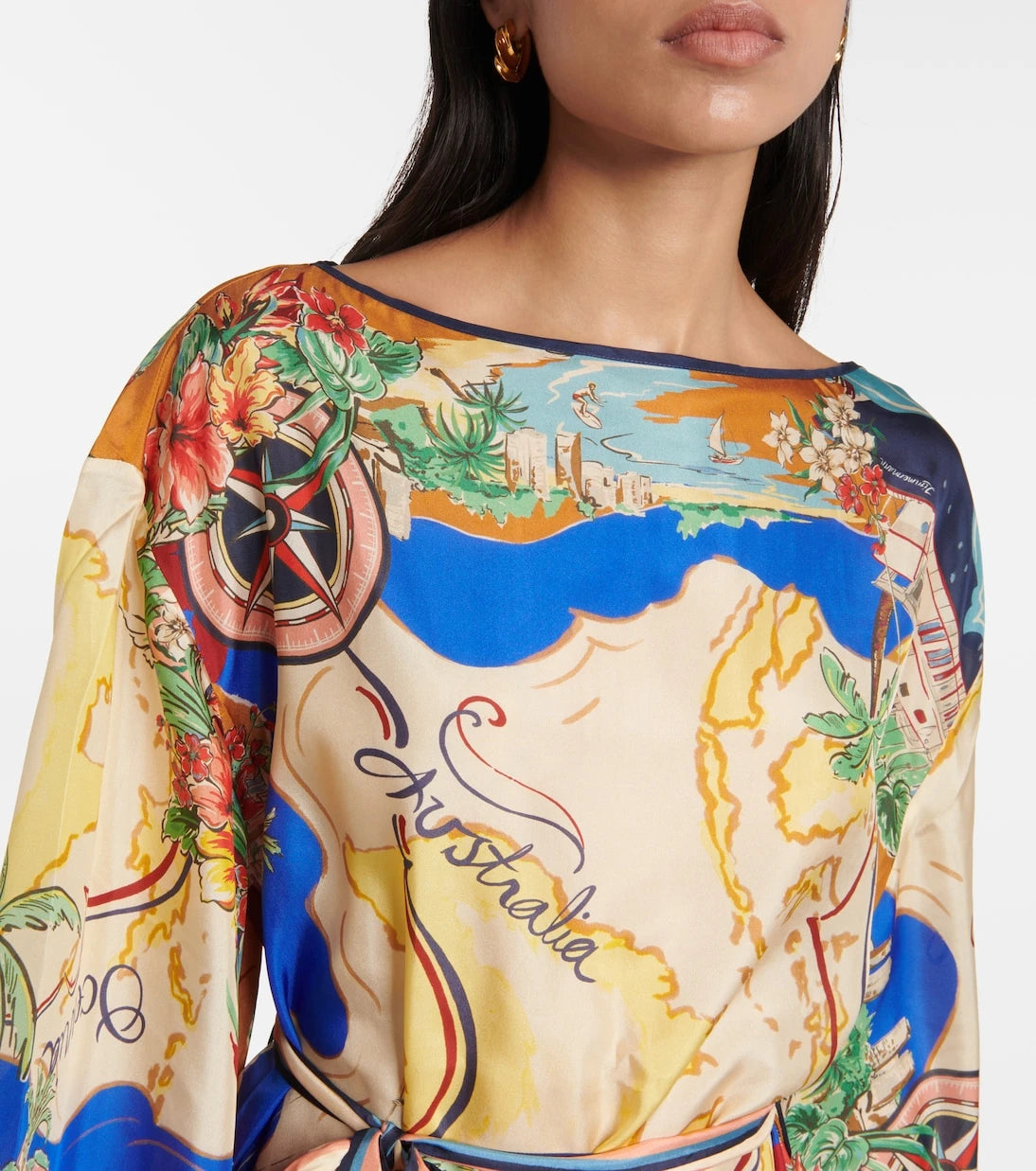 Zimmermann - Alight printed silk midi dress