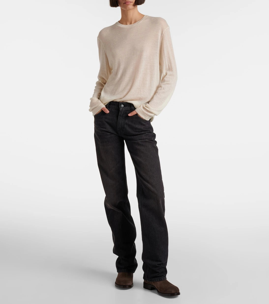 The Row - Nobilis Riding leather knee-high boots