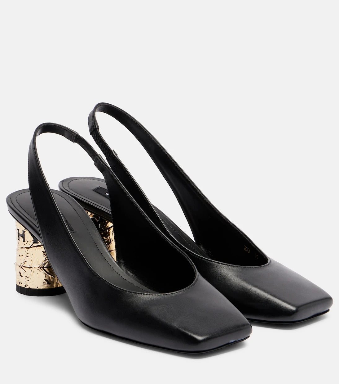 Givenchy - Tape 65 leather slingback pumps
