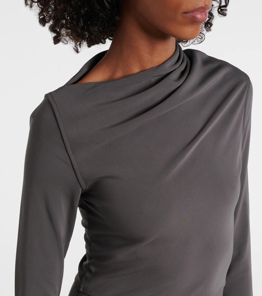 Toteme - Draped jersey midi dress