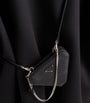 Black Mini Saffiano Leather Cross-Body Bag