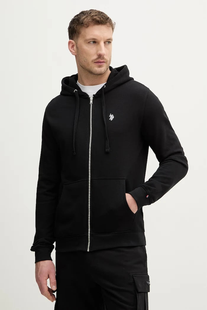 U.S. Polo Assn. Erkek Pamuklu Fermuarlı Sweatshirt DHM LB