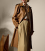 Brown Lambskin Niles Trench Coat