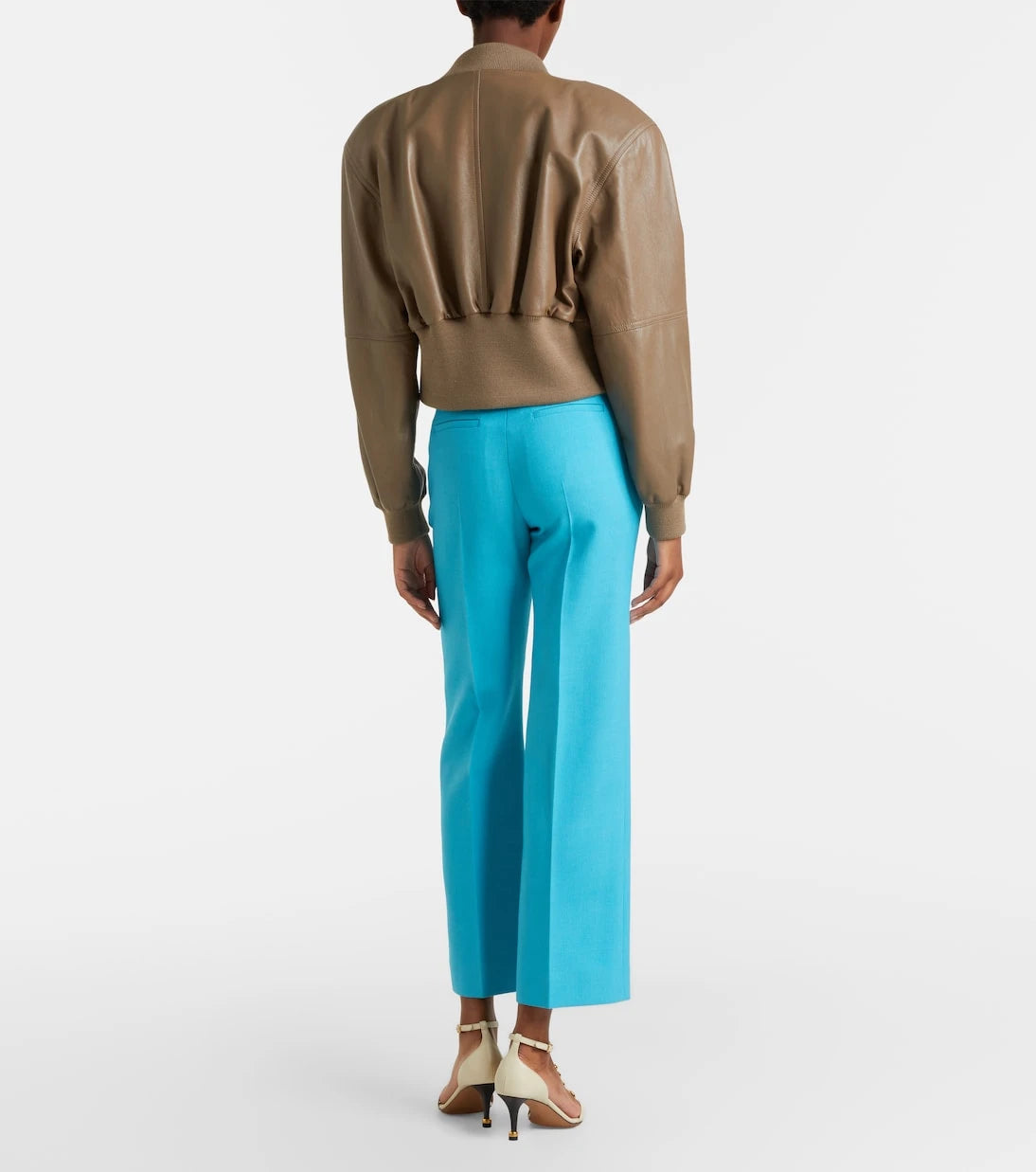 Chloé - Cropped virgin wool crêpe straight pants