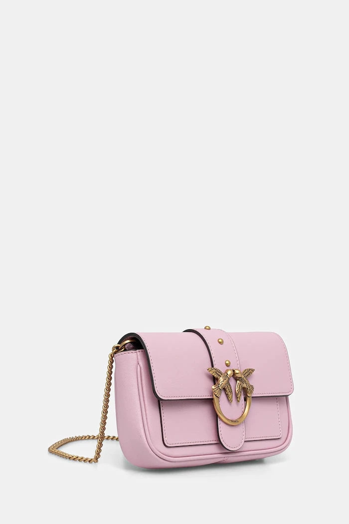 Pinko чанта crossbody дамска от кожа