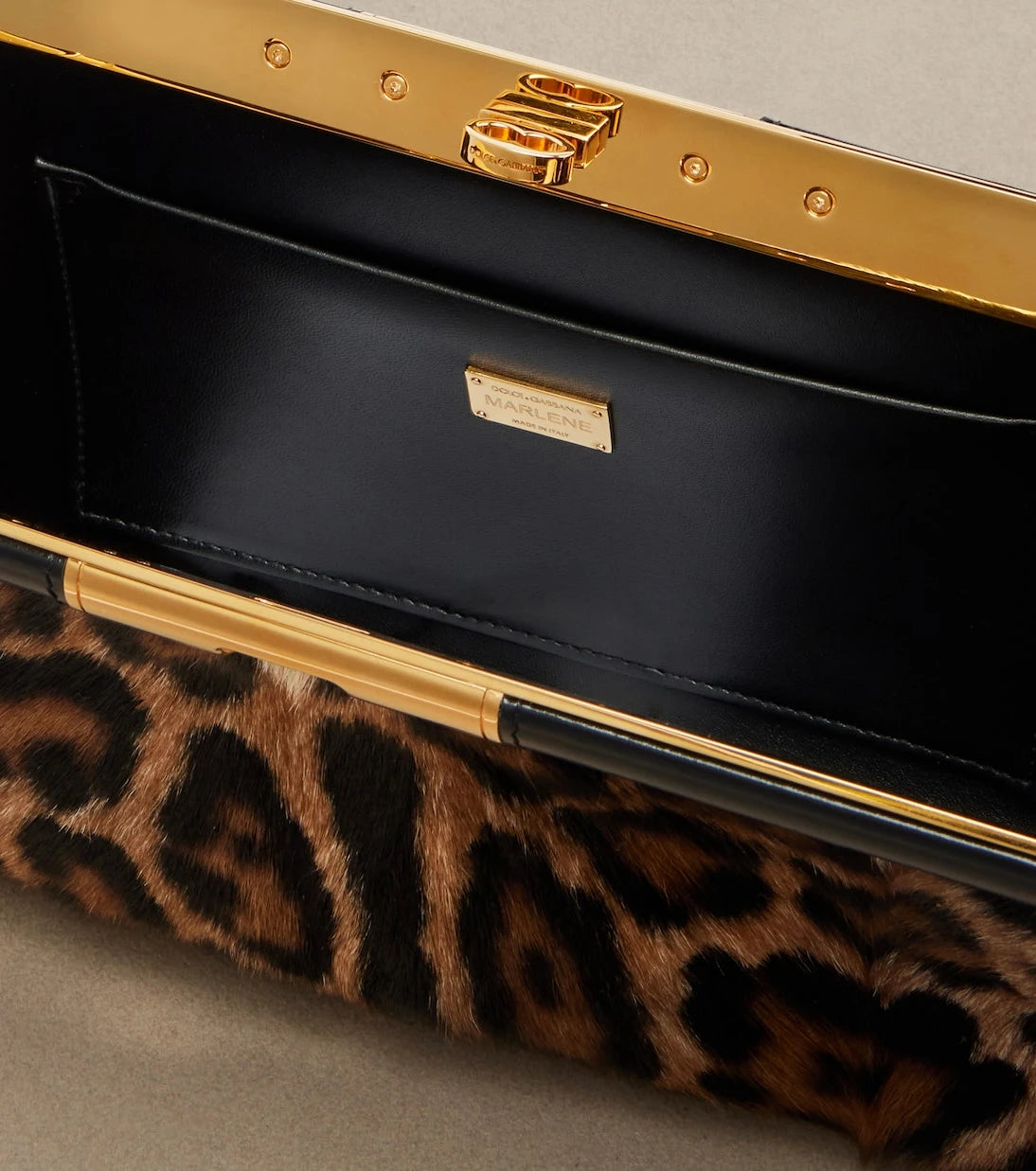 Dolce&Gabbana - Marlene Large calf hair shoulder bag