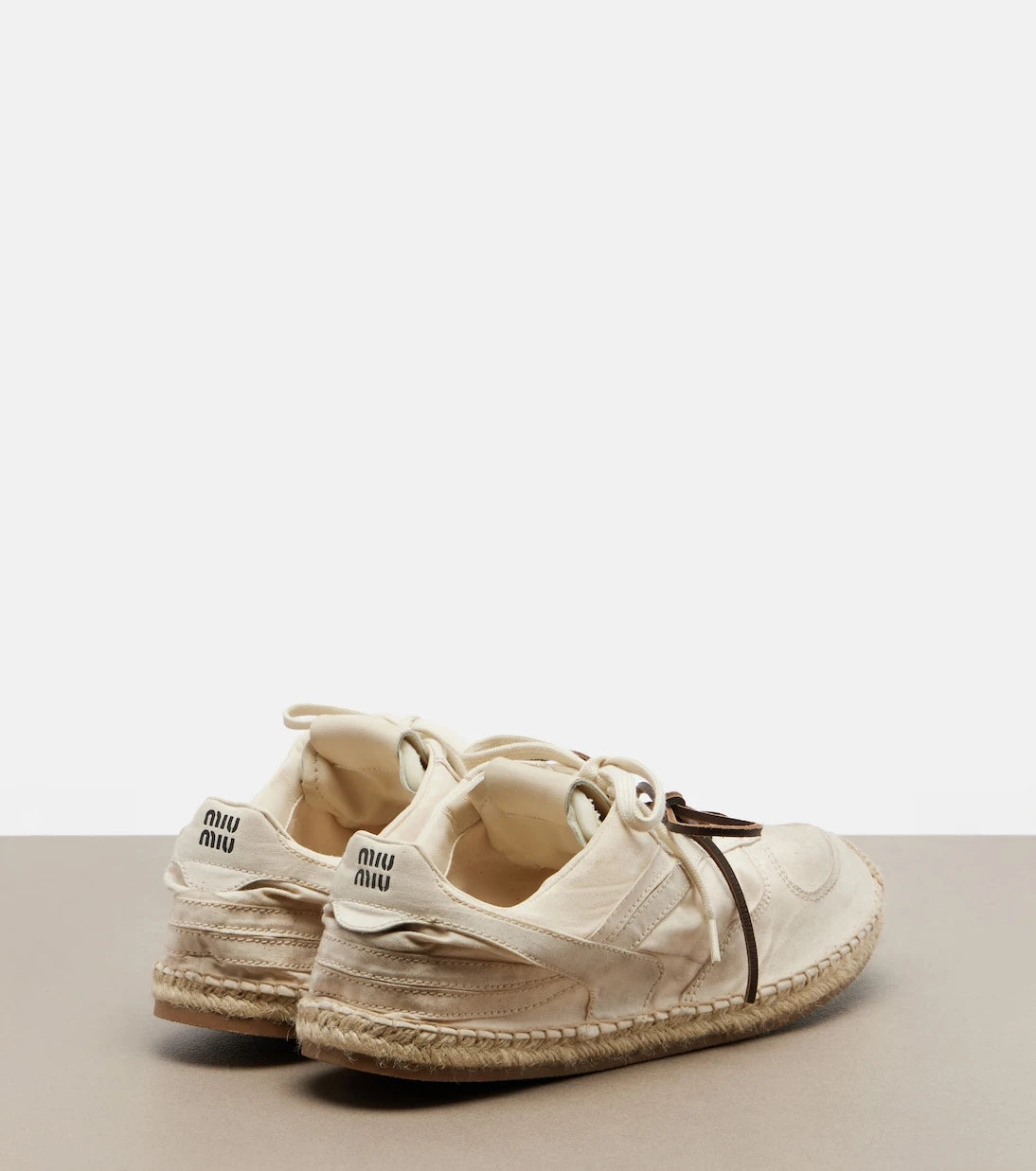 Miu Miu - Gymnasium canvas sneakers